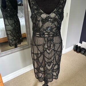 Black Beaded Dress